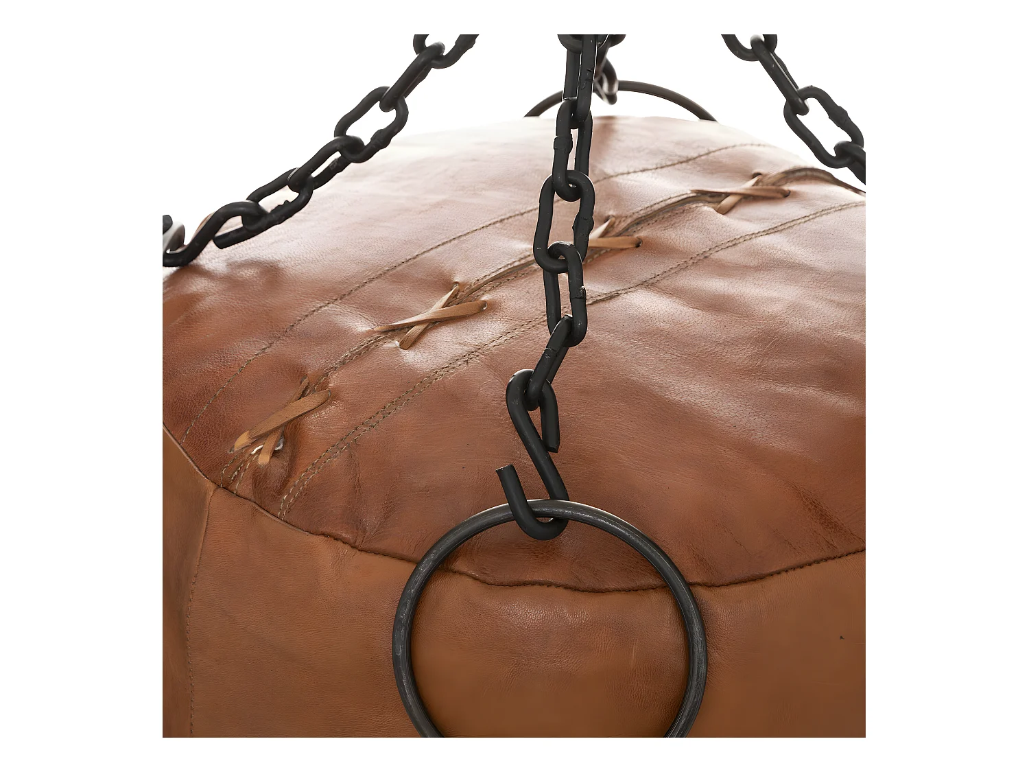 Sac de Boxe en Cuir Déco "Loft" 100cm Marron