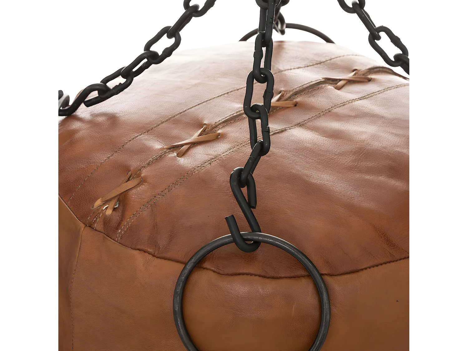 Sac de Boxe en Cuir Déco "Loft" 100cm Marron