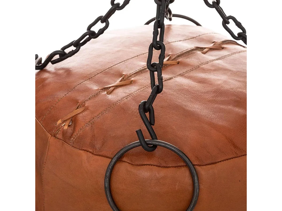 Sac de Boxe en Cuir Déco "Loft" 100cm Marron