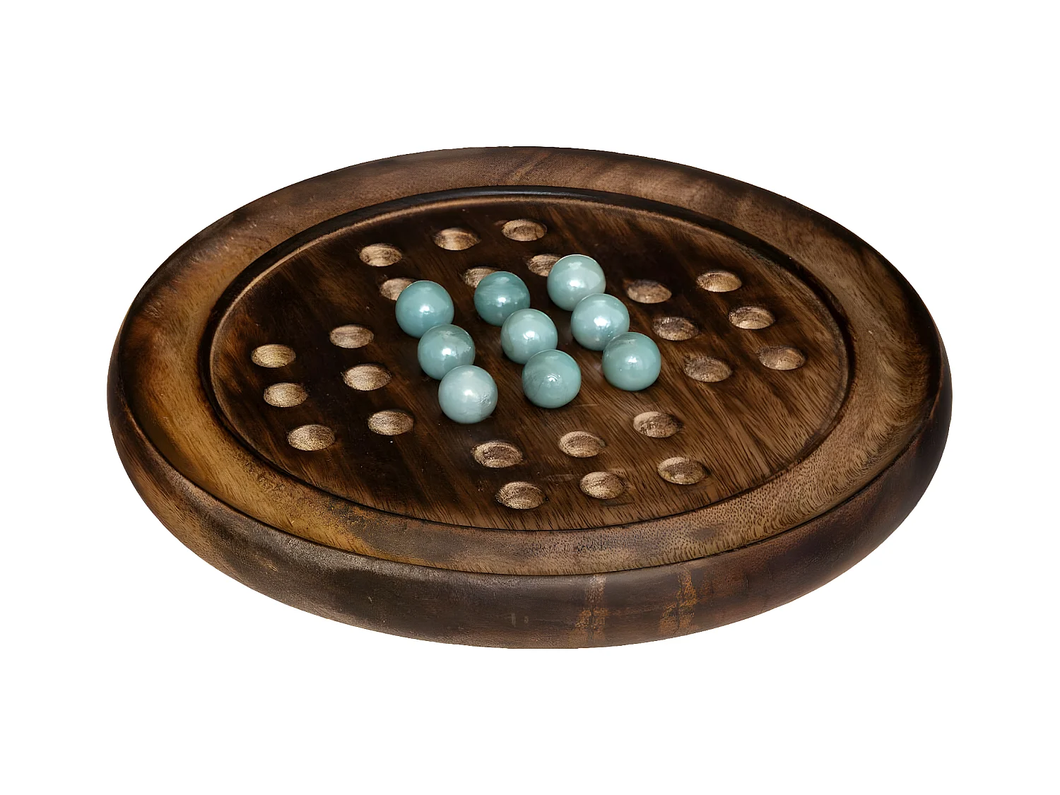 Jeu de Société en Bois "Solitaire" 22cm Naturel