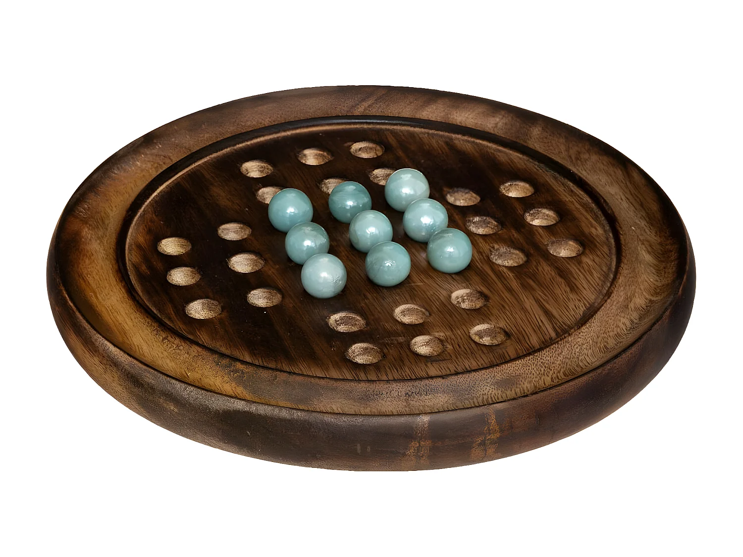 Jeu de Société en Bois "Solitaire" 22cm Naturel