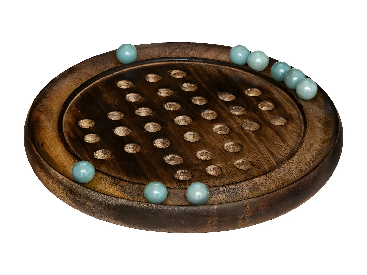 Jeu de Société en Bois "Solitaire" 22cm Naturel