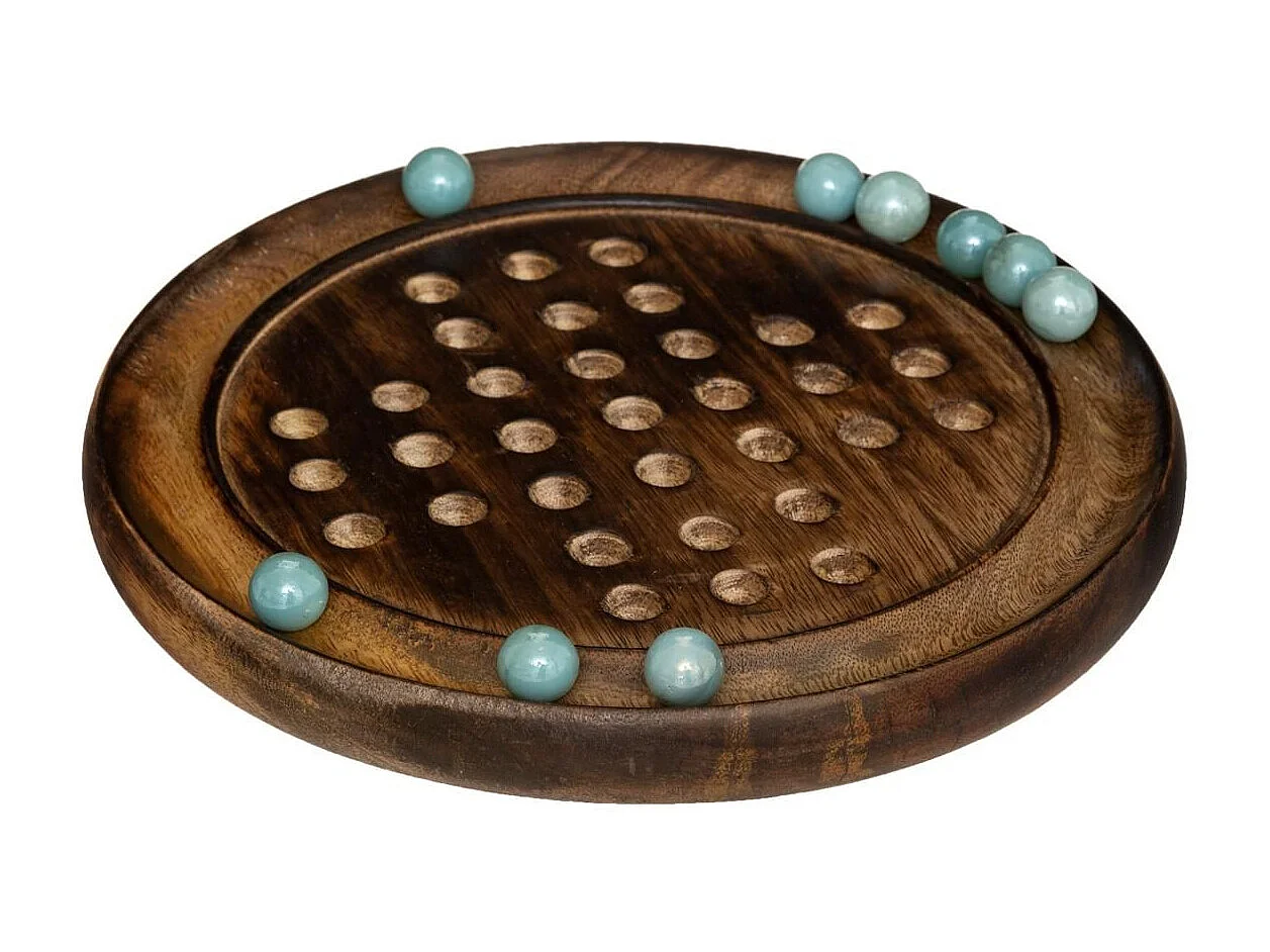 Jeu de Société en Bois "Solitaire" 22cm Naturel