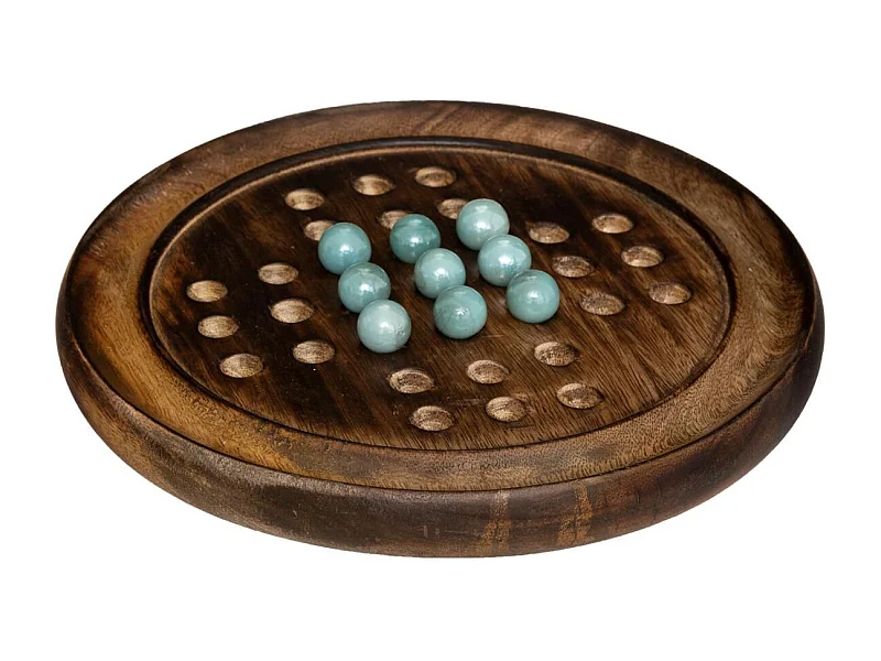 Jeu de Société en Bois "Solitaire" 22cm Naturel