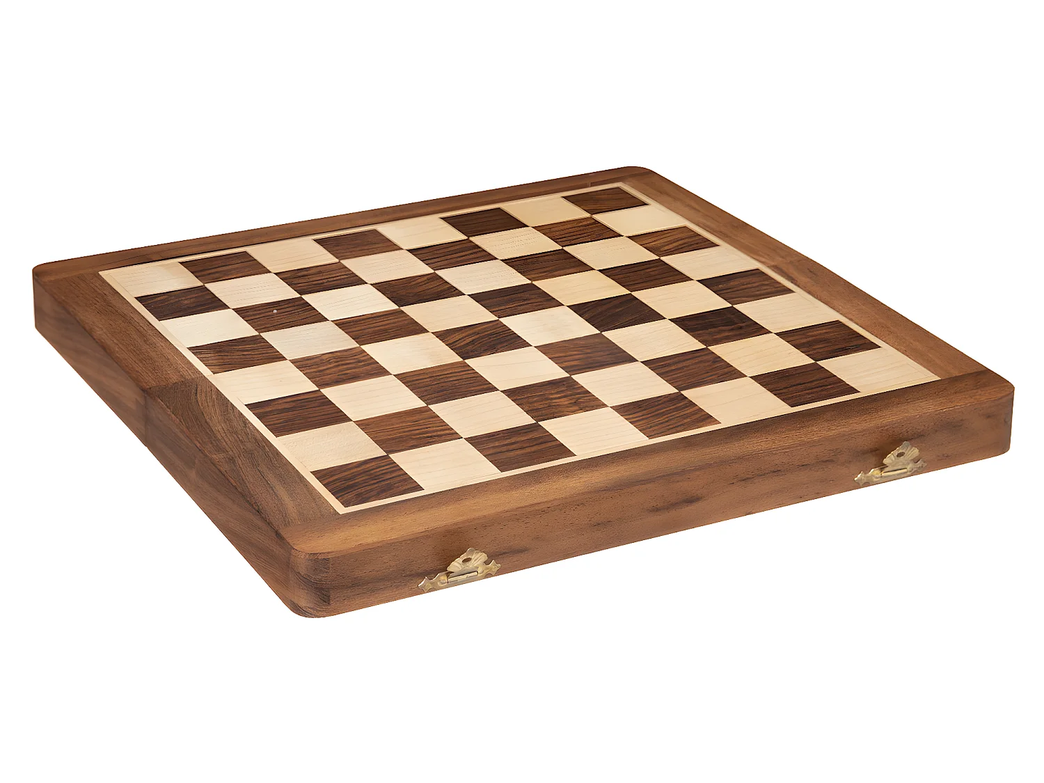 Jeu d'Échec Déco "Bois d'Acacia" 33cm Marron