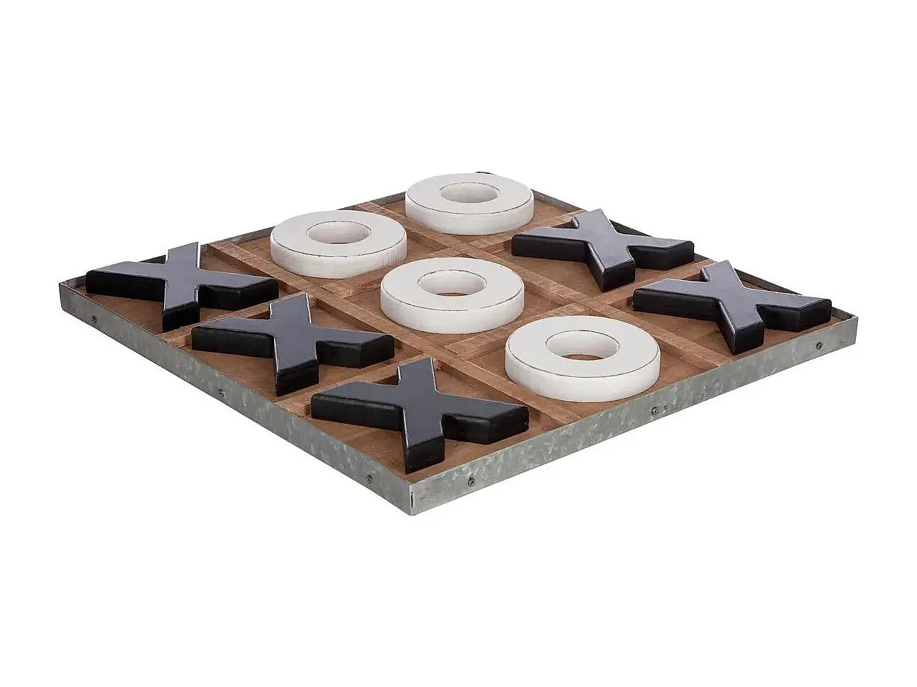 Jeu de Société en Bois "Morpion" 35cm Naturel