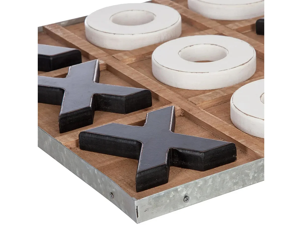 Jeu de Société en Bois "Morpion" 35cm Naturel