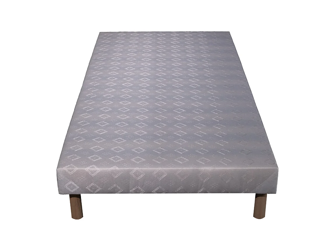 Ensemble Matelas mousse ECO - 90x190 - 1 Oreiller mémoire 50x70 - Sommier kit couleur chêne