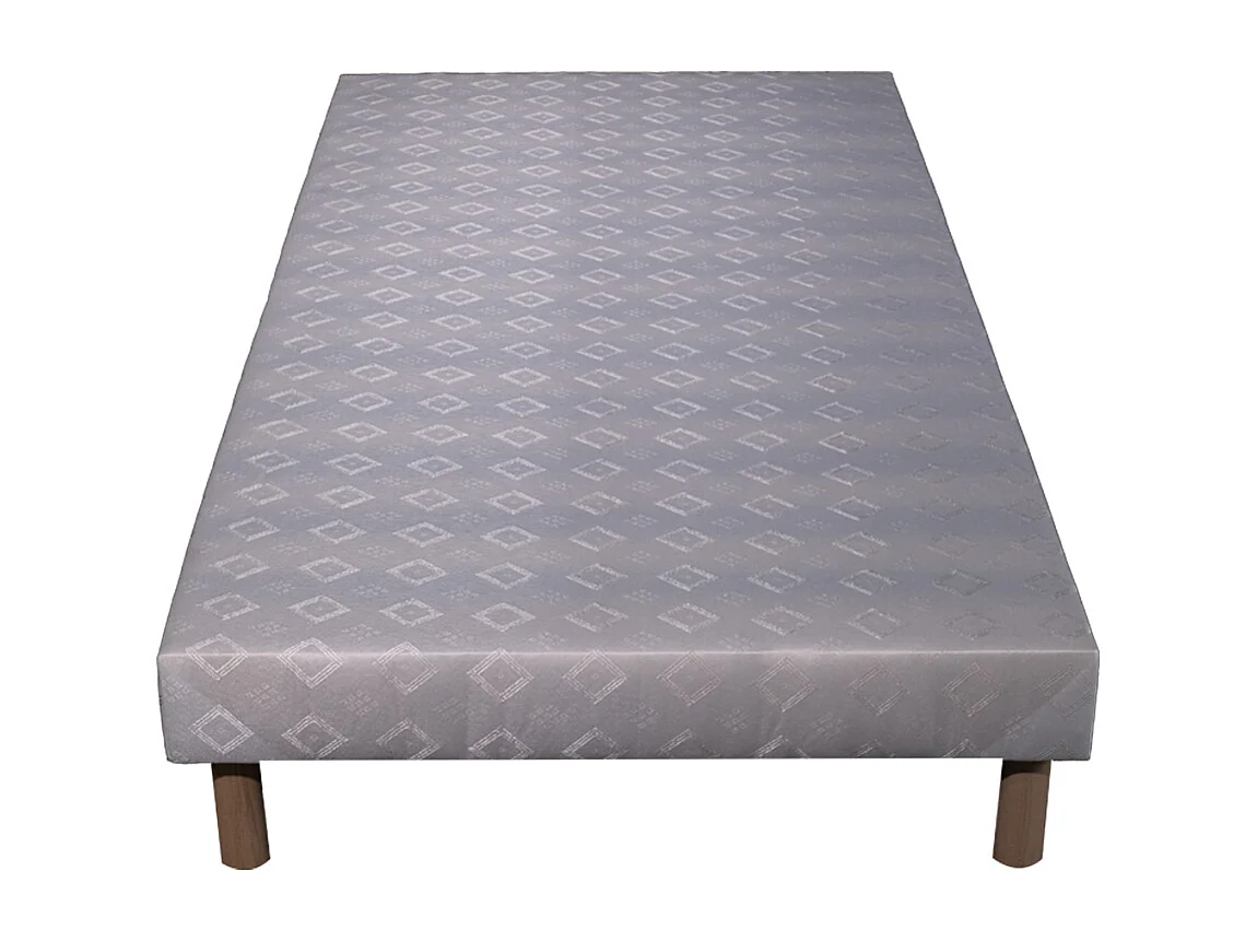 Ensemble Matelas mousse ECO - 90x190 - 1 Oreiller mémoire 50x70 - Sommier kit couleur chêne