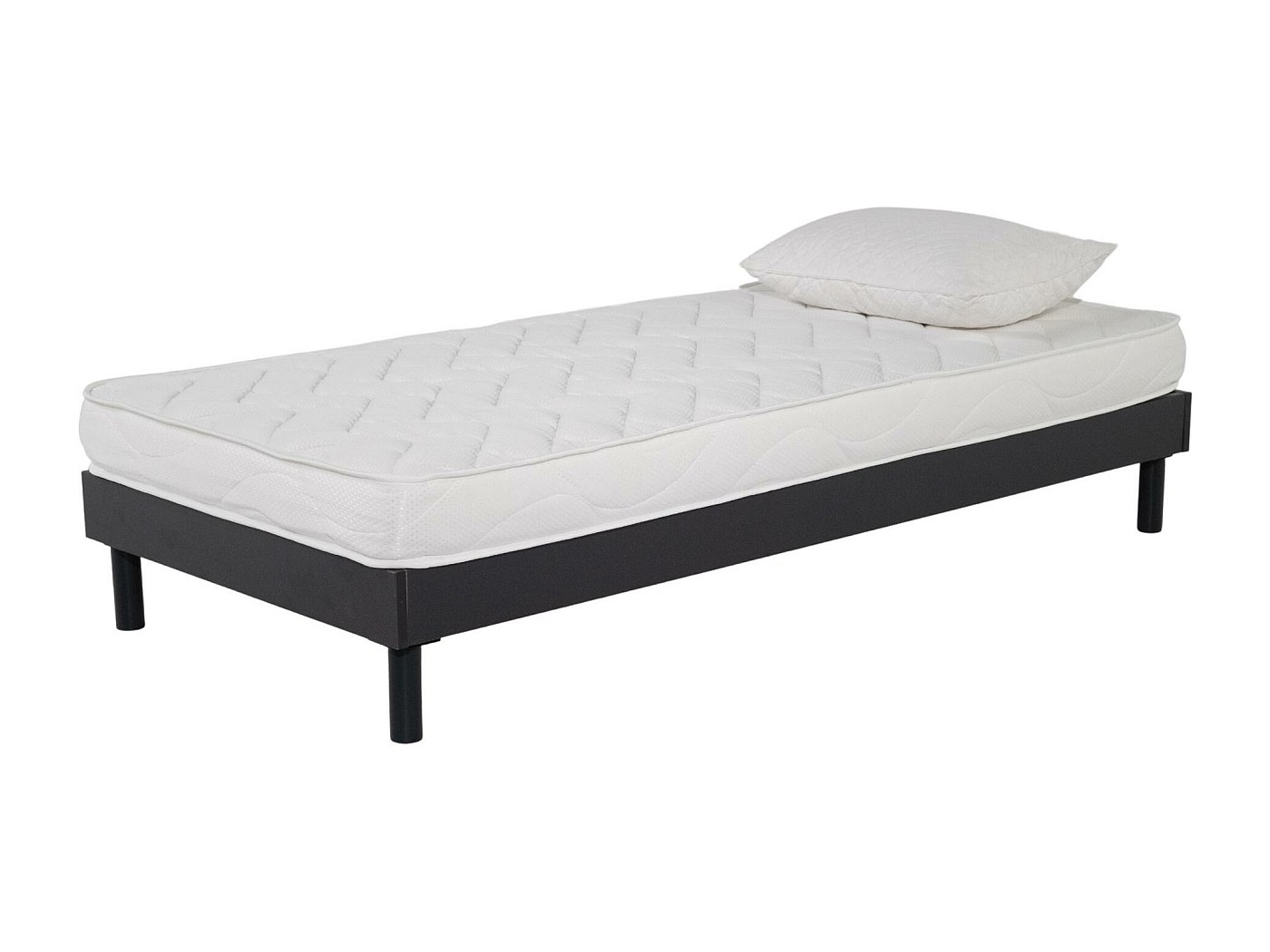 Rosso |Ensemble 90x190 Sommier + Matelas Hauteur 25cm | Leroy Merlin
