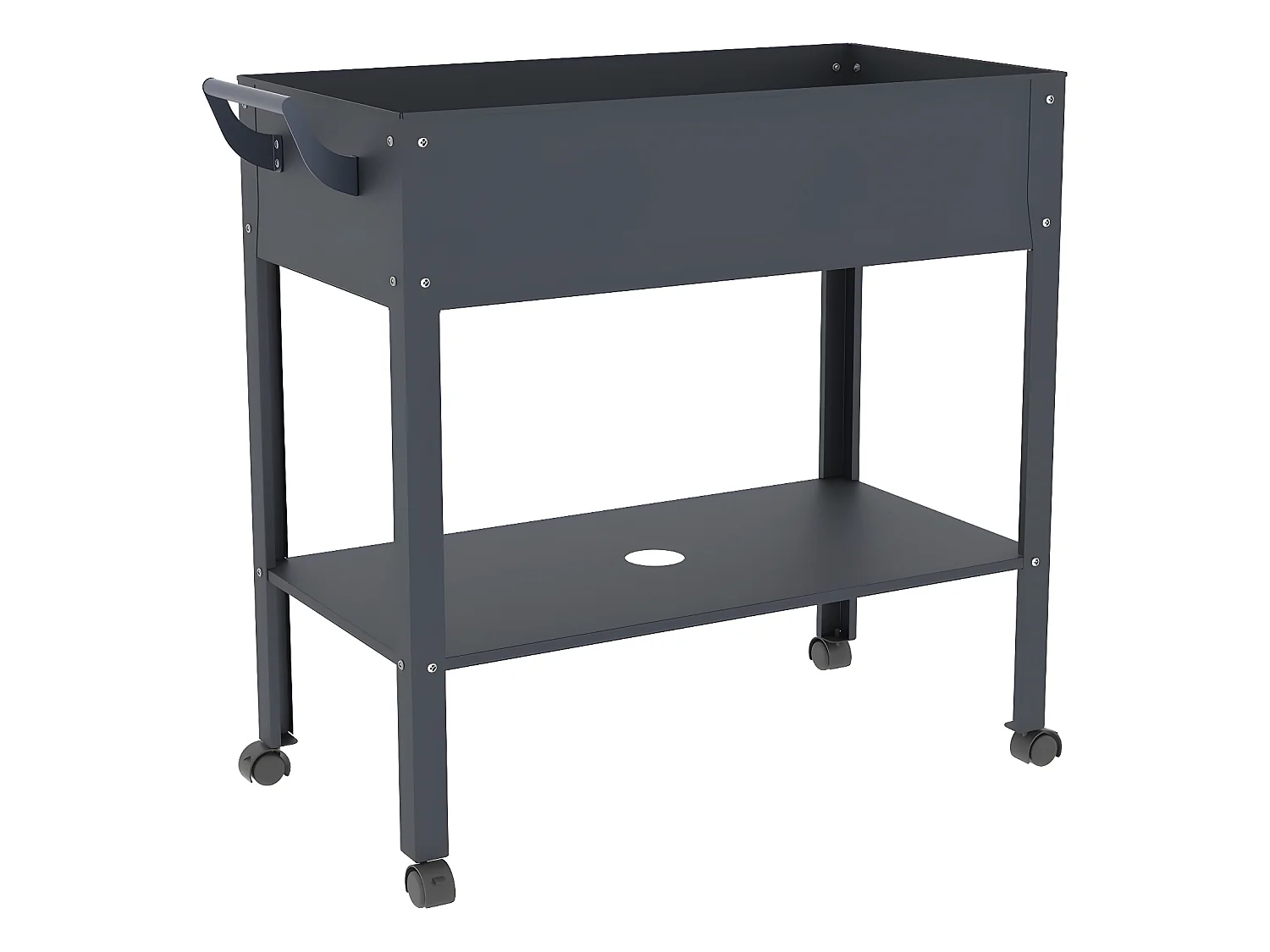 Table de rempotage "Hibiscus" - 82 x 43 x 83 cm - Anthracite