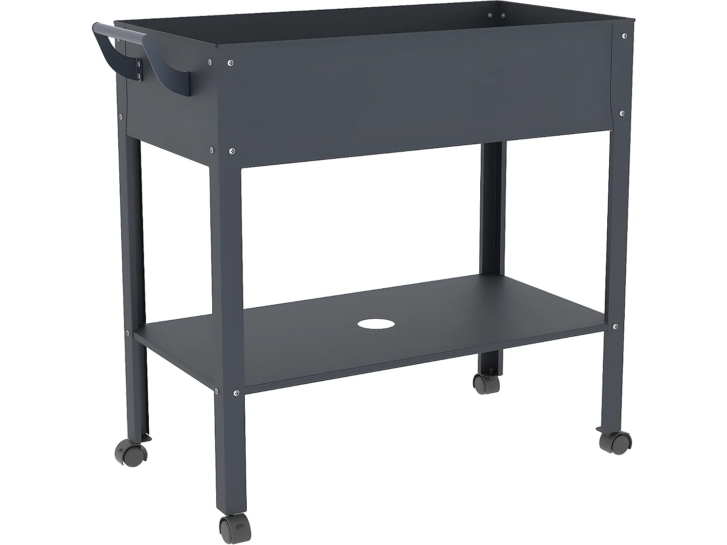 Table de rempotage "Hibiscus" - 82 x 43 x 83 cm - Anthracite