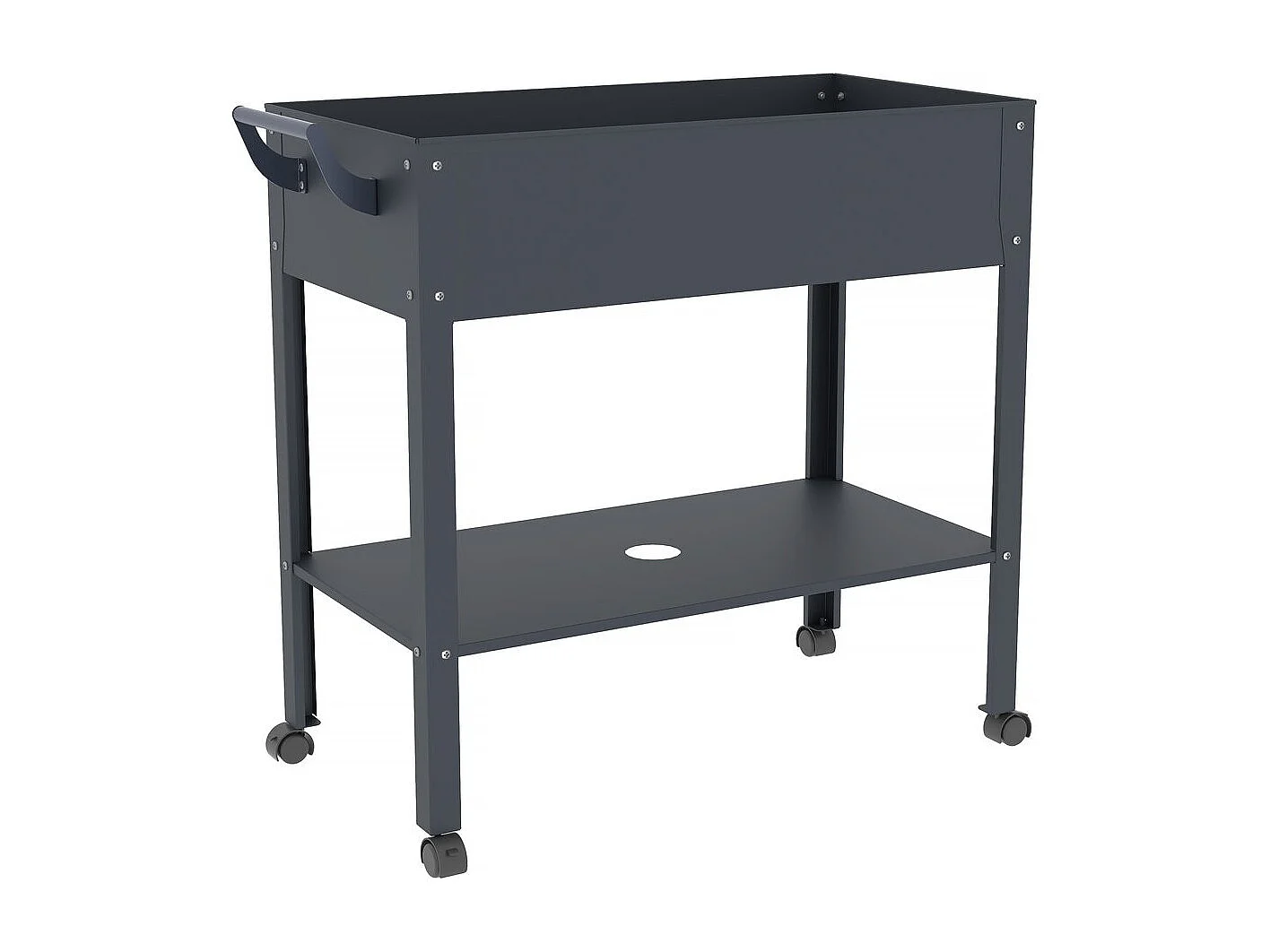 Table de rempotage "Hibiscus" - 82 x 43 x 83 cm - Anthracite