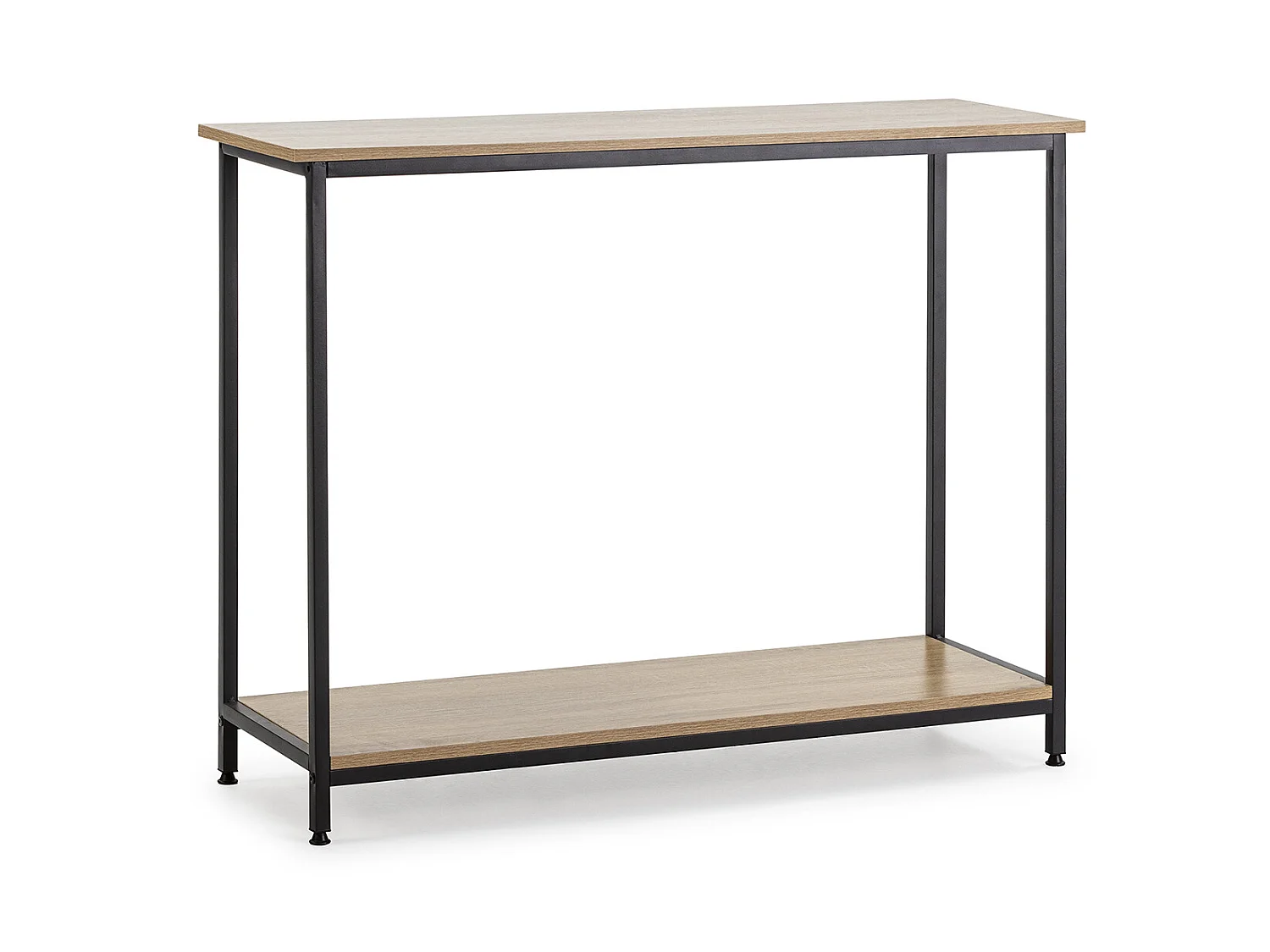 Meuble d'entrée Chloe couloir avec 1 étagère inférieure, chêne/noir