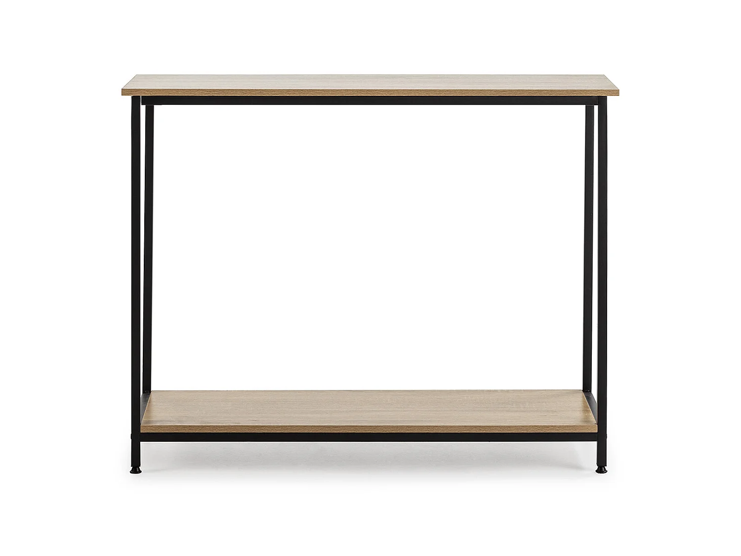 Hal Chloe met 1 Onderste Plank, Kleur Eiken/Zwart