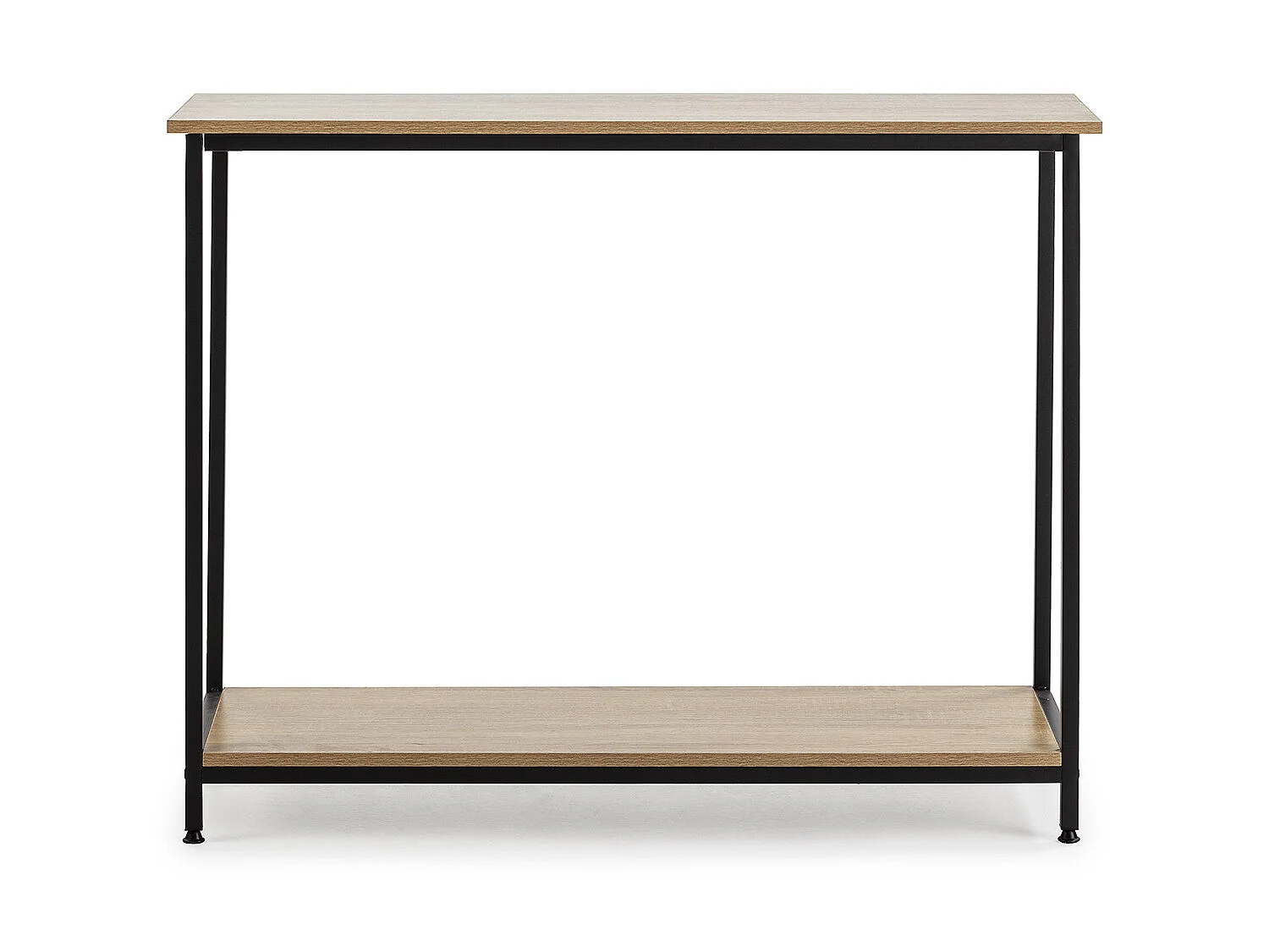 Meuble d'entrée Chloe couloir avec 1 étagère inférieure, chêne/noir