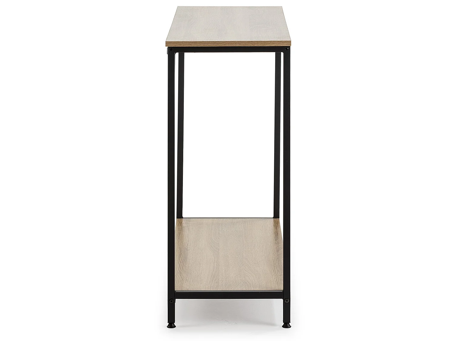 Meuble d'entrée Chloe couloir avec 1 étagère inférieure, chêne/noir