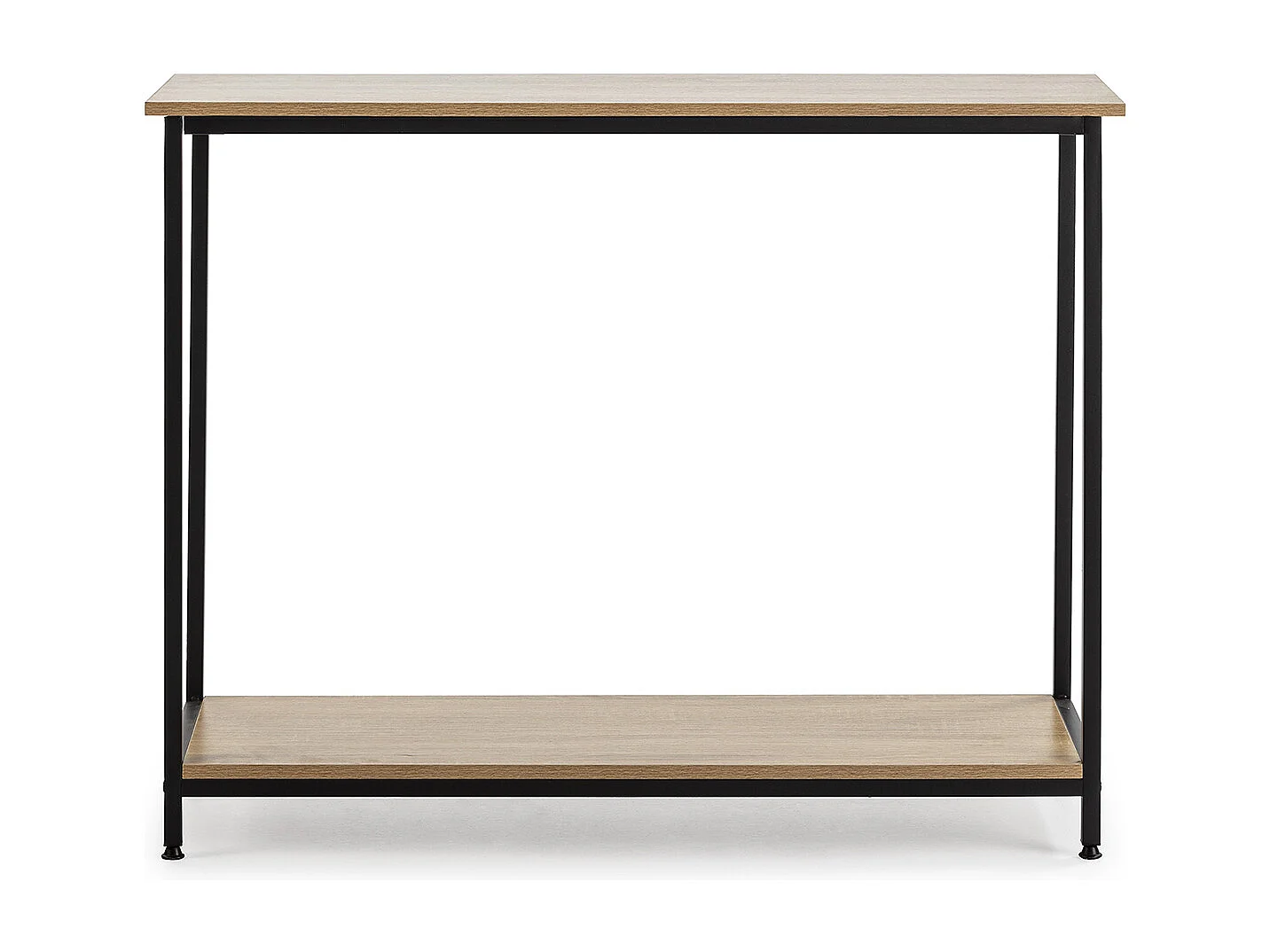 Hall de entrada Chloe com 1 prateleira inferior, cor carvalho/preto