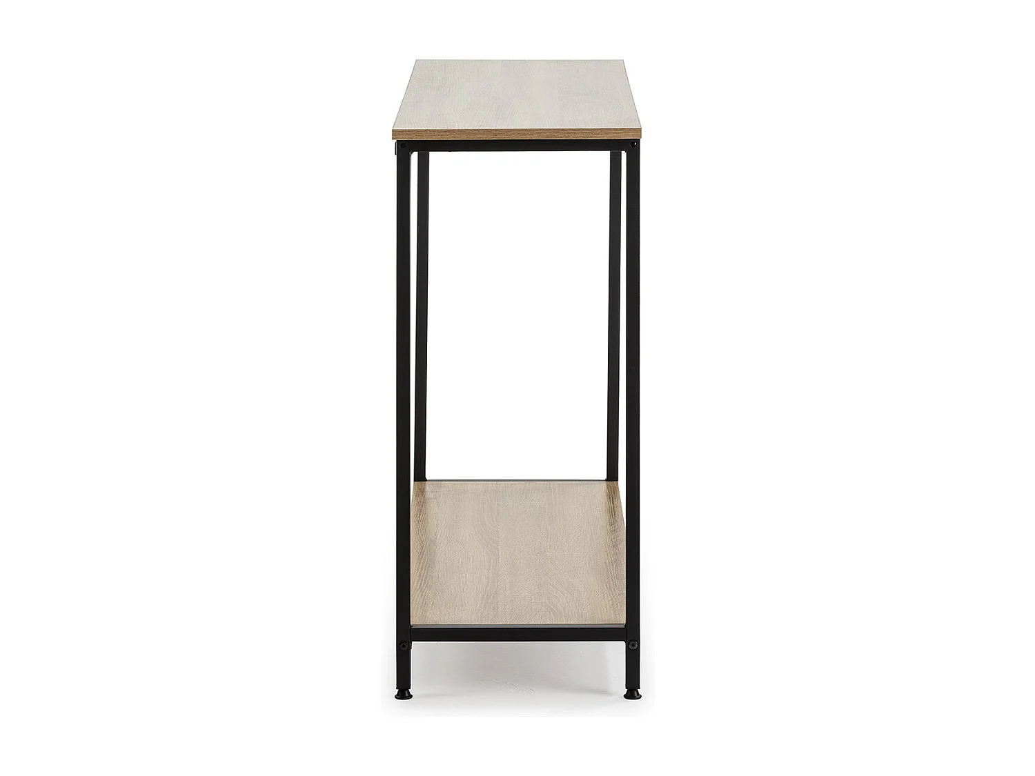 Hall de entrada Chloe com 1 prateleira inferior, cor carvalho/preto