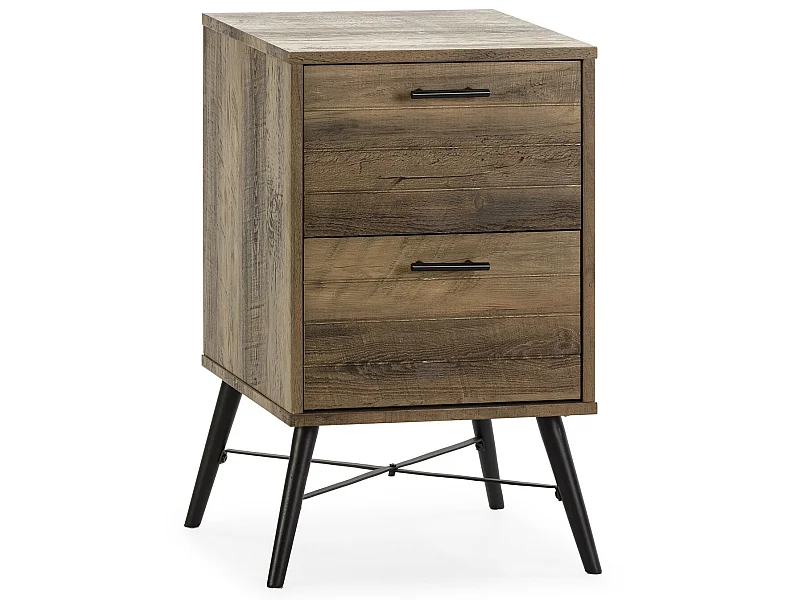 Nachtkastje Clavel 2 laden Kleur Rustic