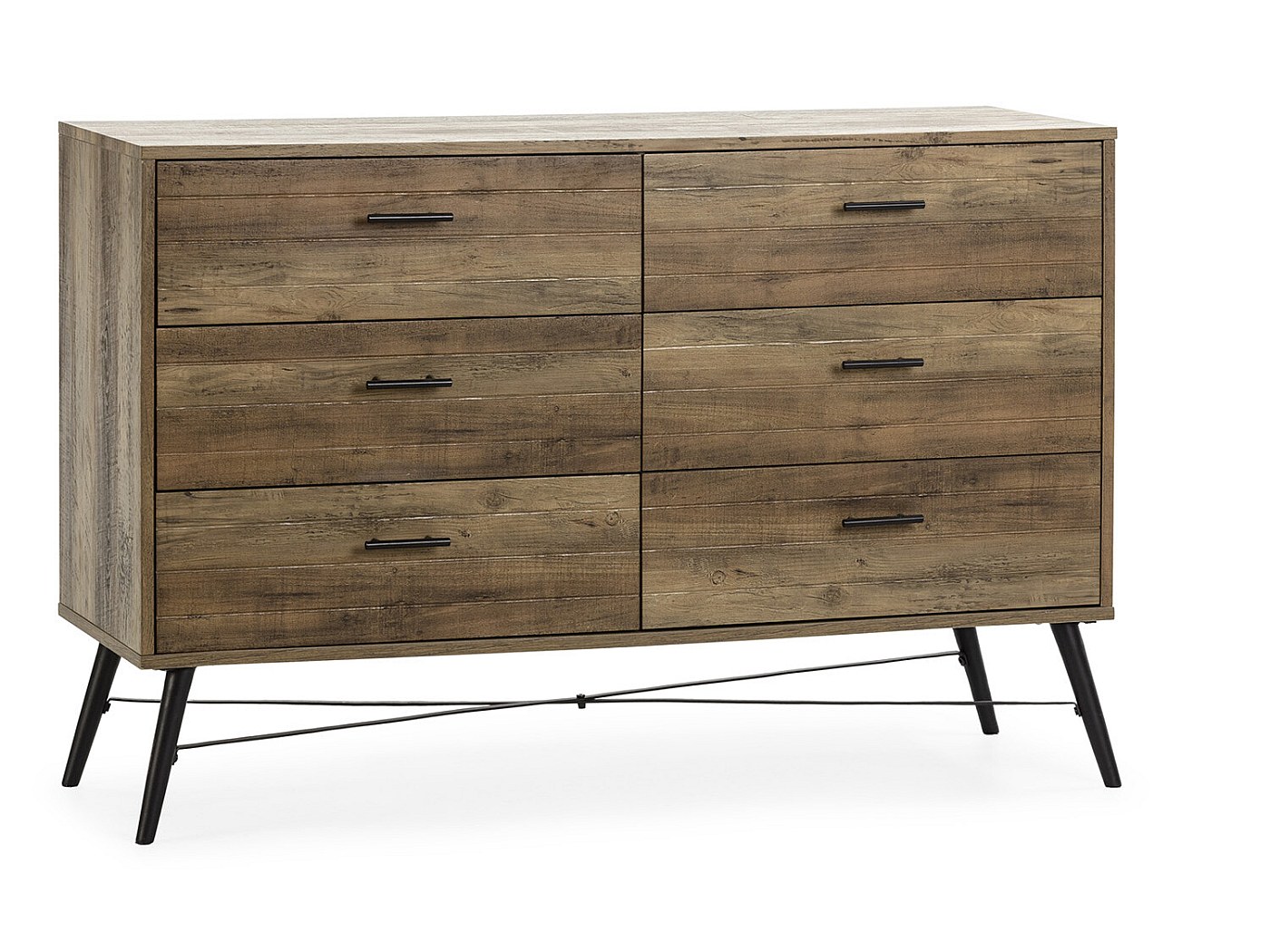 Commode Clavel 6 Tiroirs Couleur Rustique