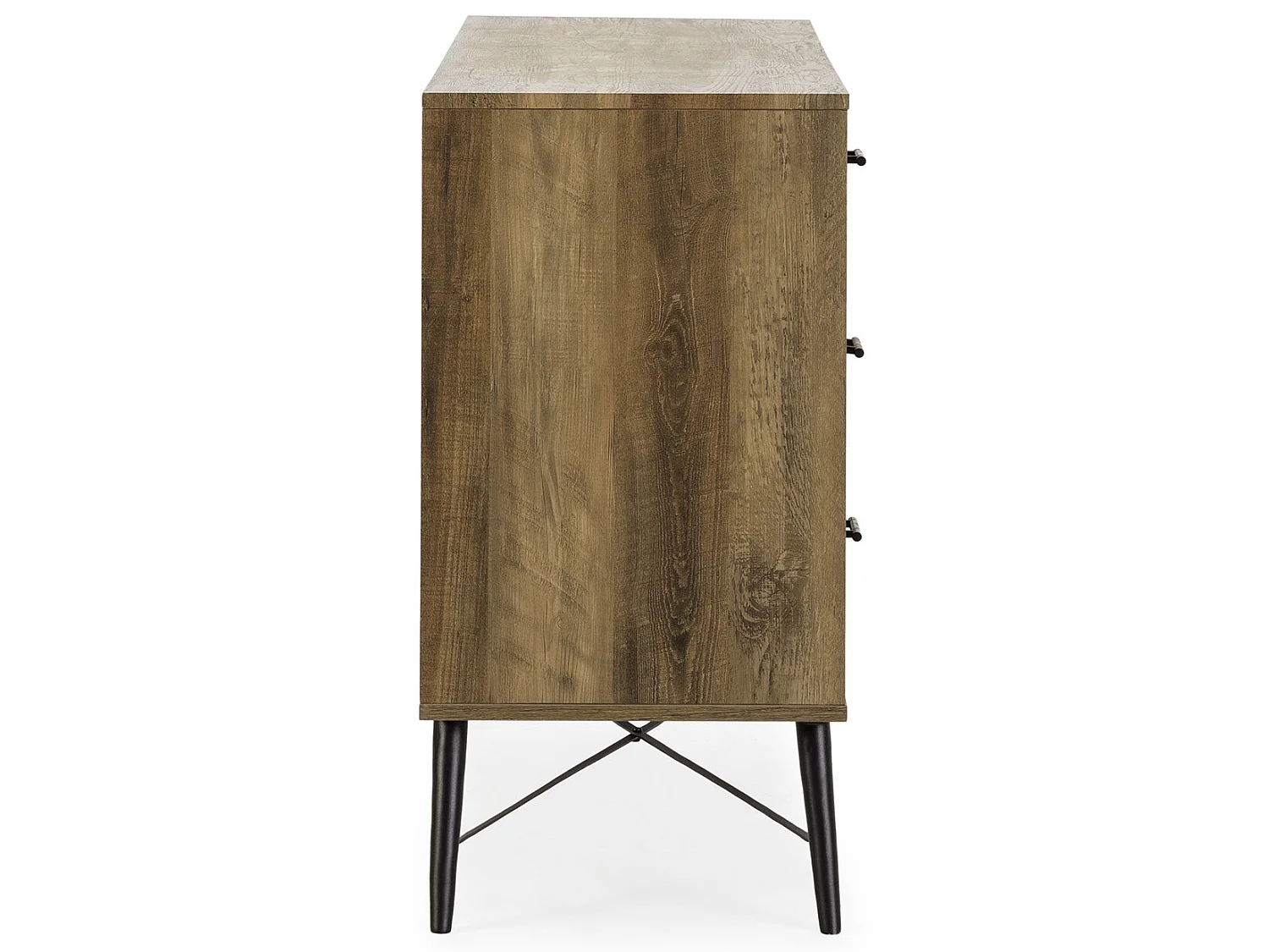 Cômoda de Noite Cravo 6 gavetas Cor Rústica