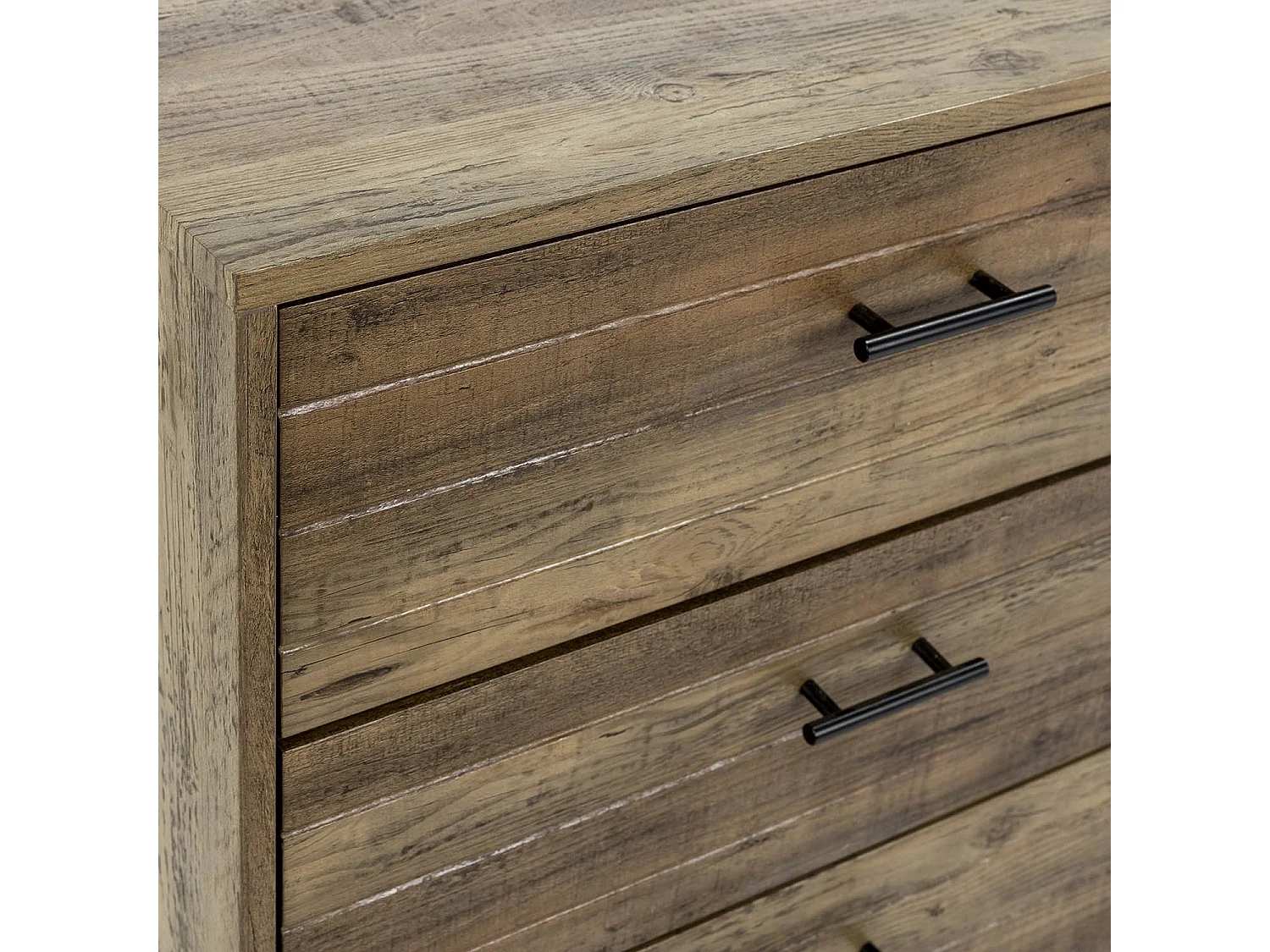 Cômoda de Noite Cravo 6 gavetas Cor Rústica