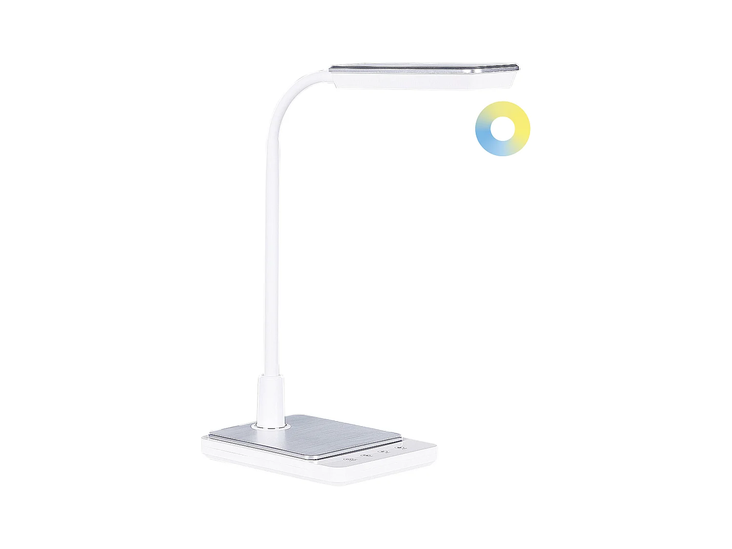 Lampe de bureau LED CENTAURUS Avec variateur Métal Blanc
