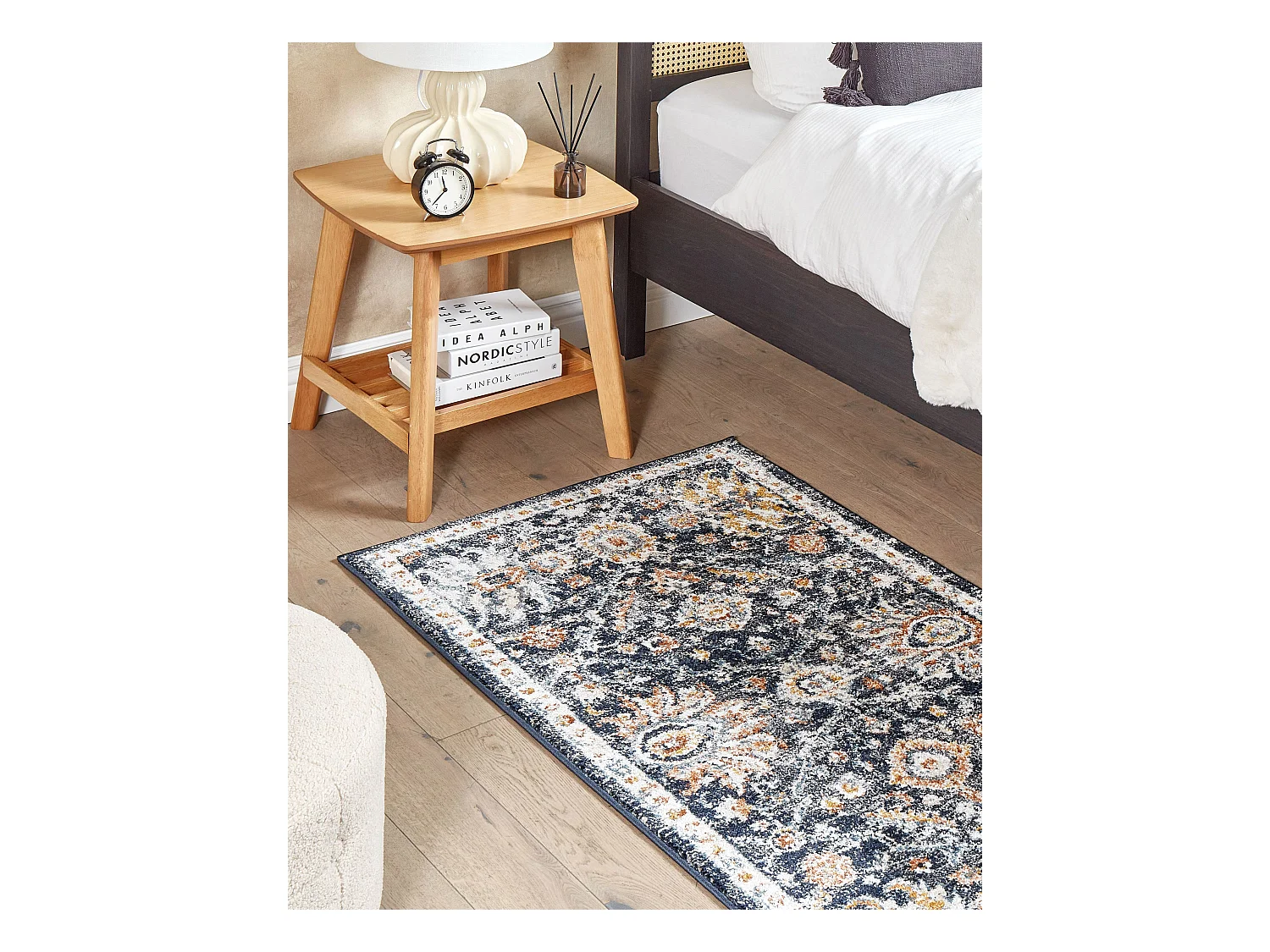 Vloerkleed polypropyleen blauw/beige 80 x 150 cm MALISHKA