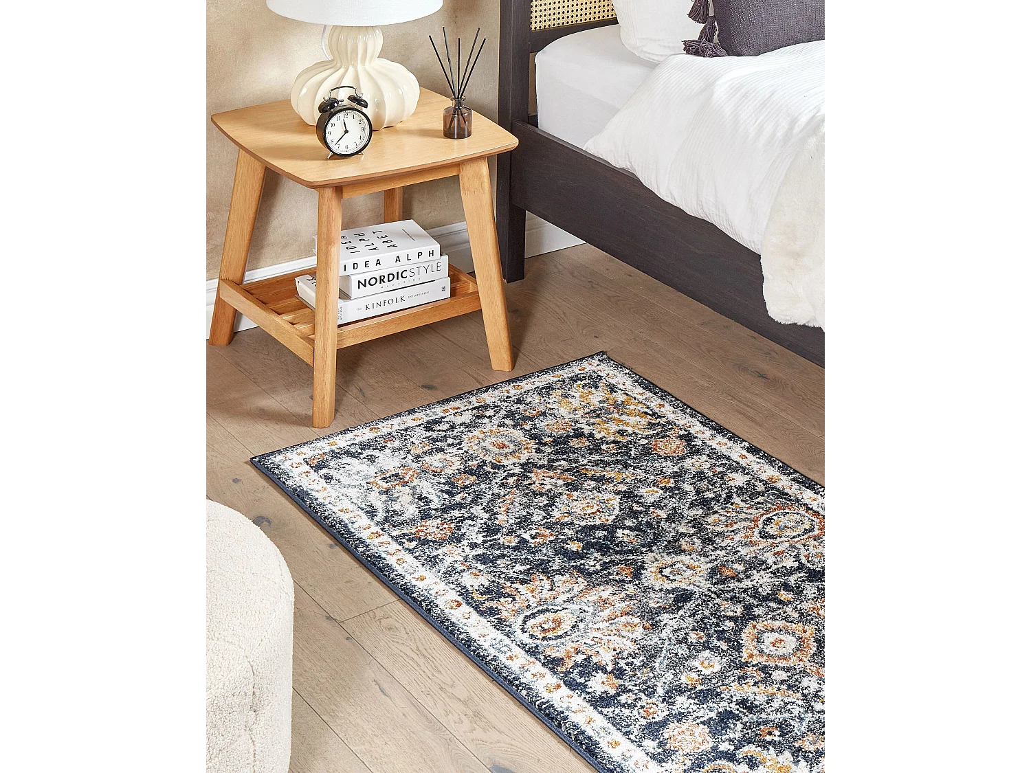 Tappeto beige e blu 80 x 150 cm MALISHKA