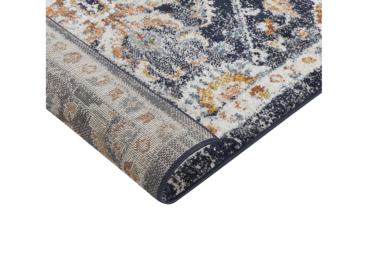 Tappeto beige e blu 80 x 150 cm MALISHKA