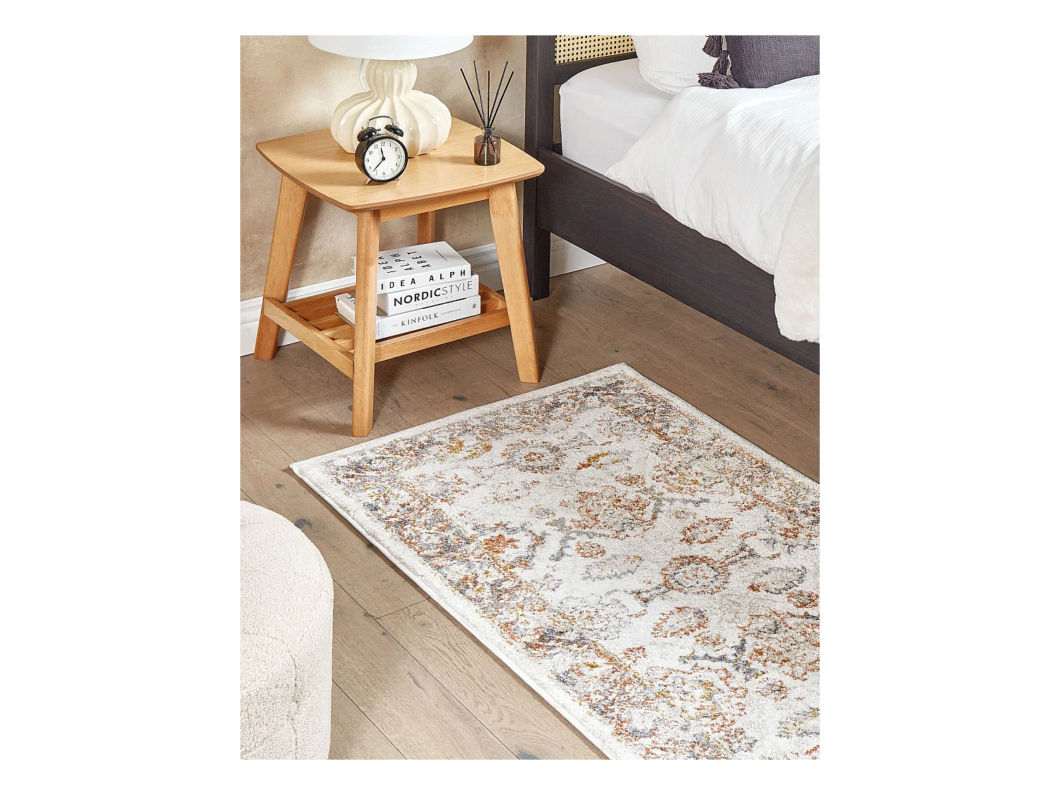 Vloerkleed polypropyleen beige 80 x 150 cm NURNUS