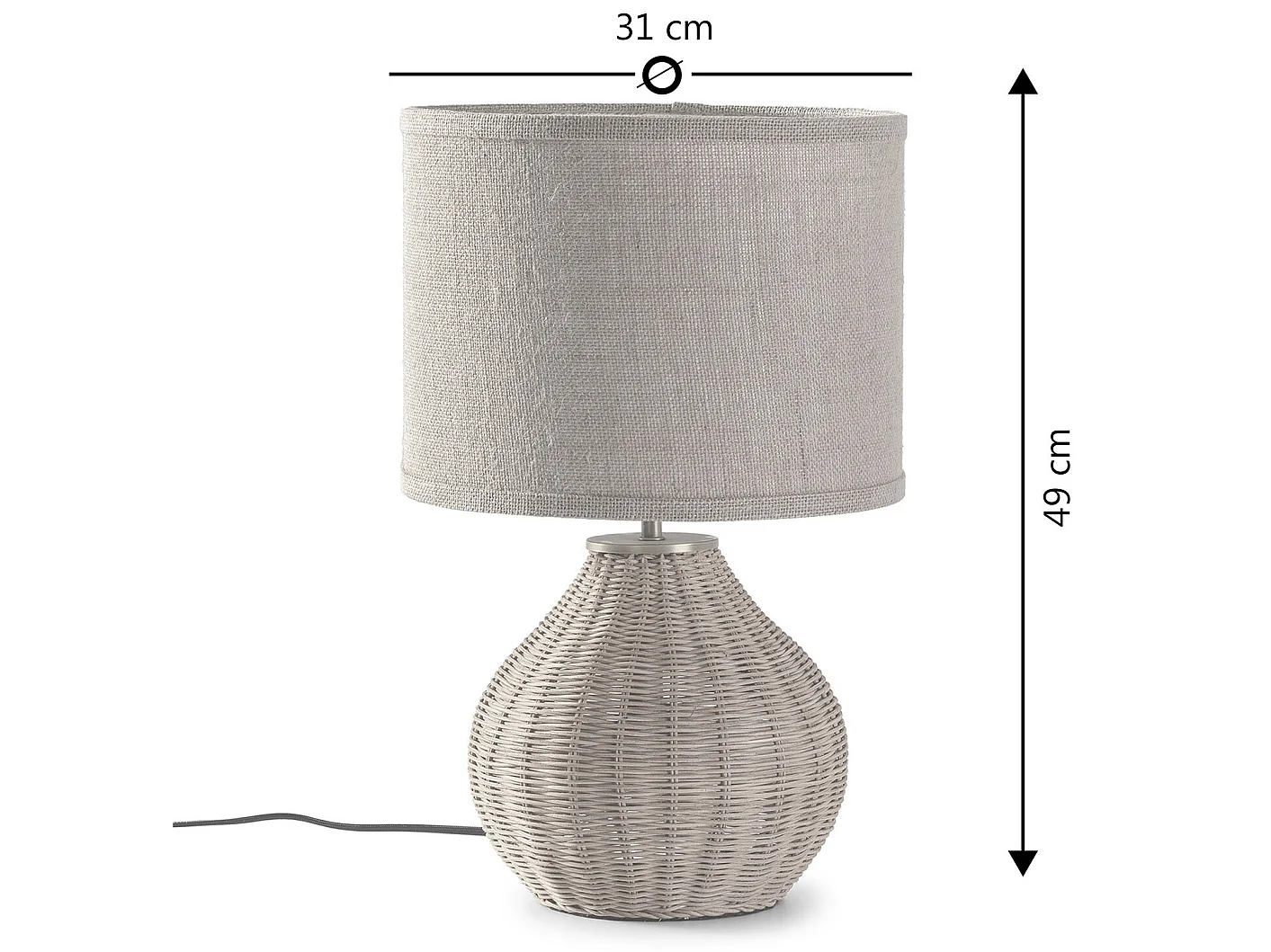 Tischlampen Naoko durchmesser 31 cm