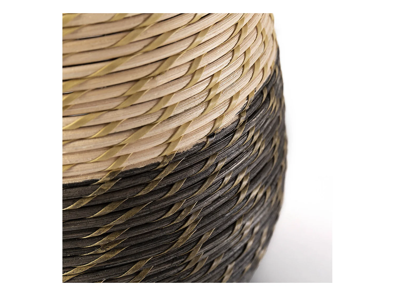 Lampada da tavolo Botan in rattan naturale, diametro 40,5 cm