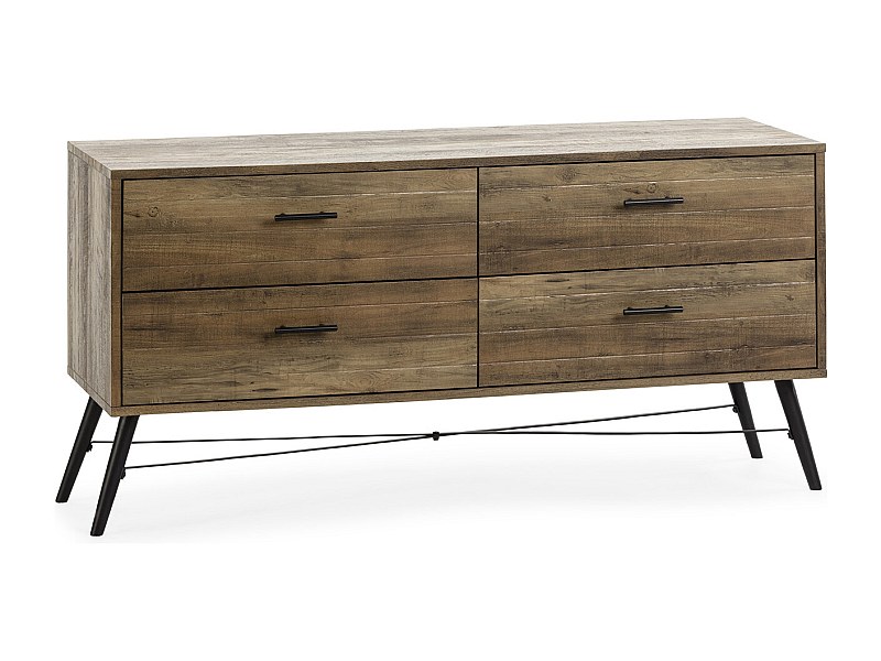 Mobile TV Clavel 4 cassetti Colore Rustico