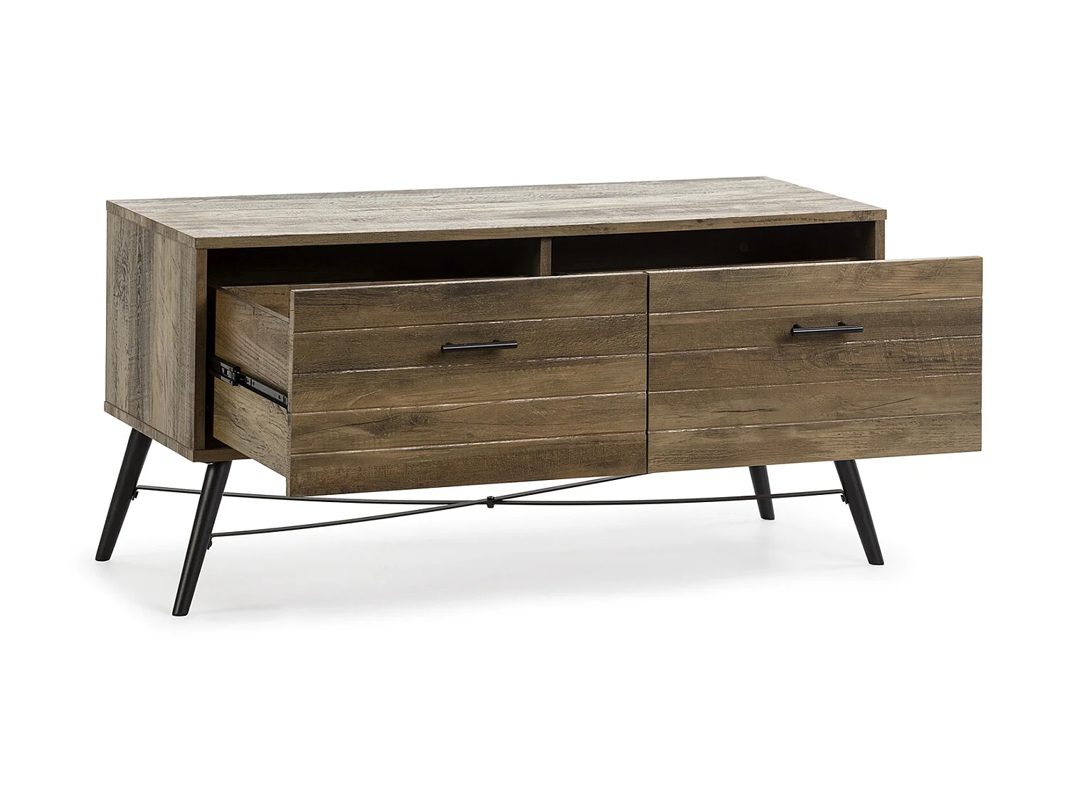 Mobile TV Clavel 2 cassetti Colore Rustico