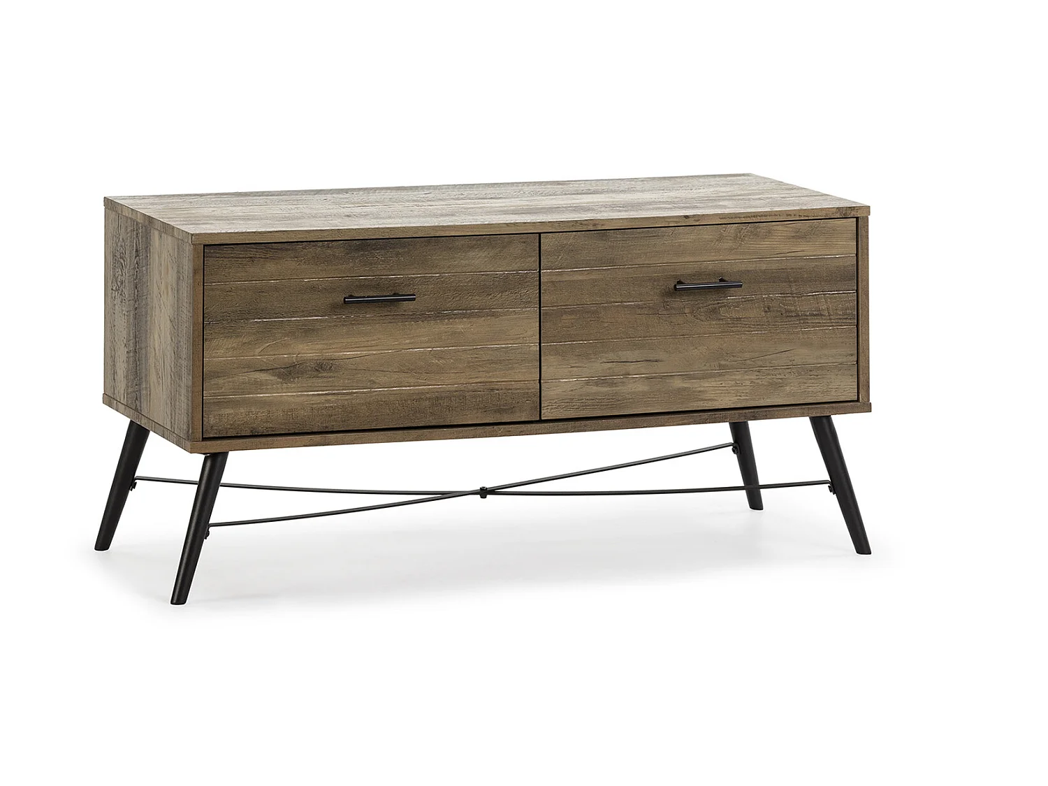 Tv-meubel Clavel 2 laden Kleur Rustic