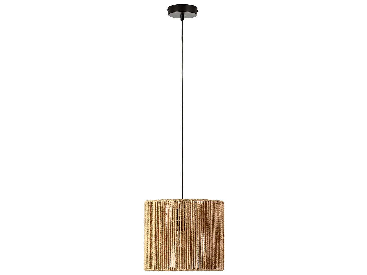Suspension Kaori en papier tressé, diamètre 23 cm