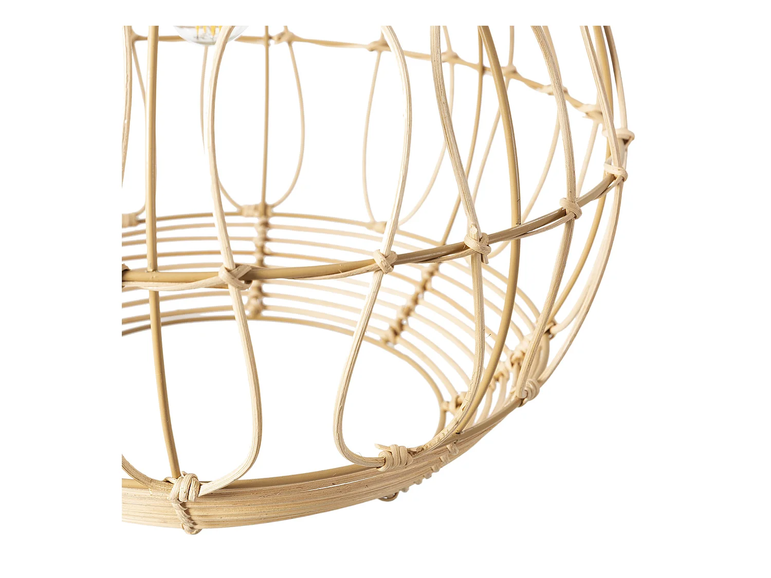 Hanglamp Kaede van natuurlijk rotan, diameter 39 cm