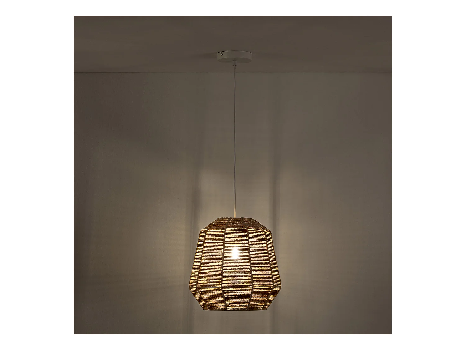 Suspension Akina en papier tissé, diamètre 31 cm