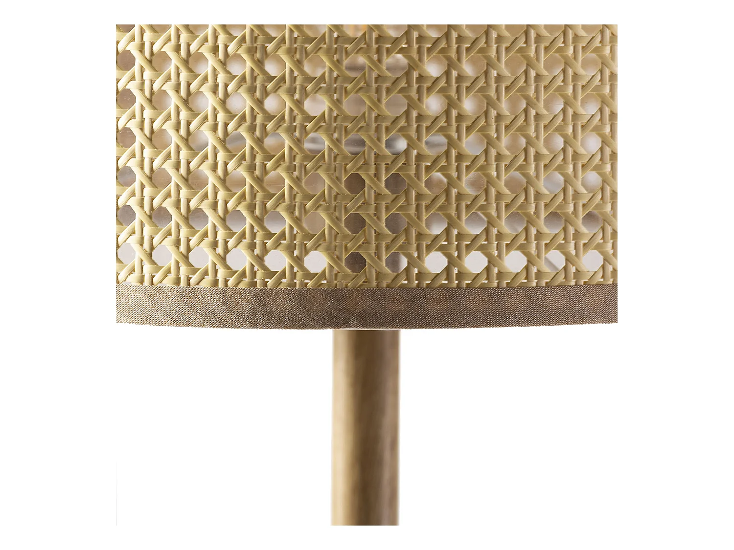 Lampadaire Keiko métal imitation bois, hauteur 161 cm