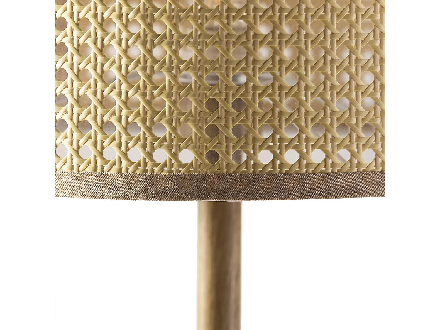 Lampadaire Keiko métal imitation bois, hauteur 161 cm