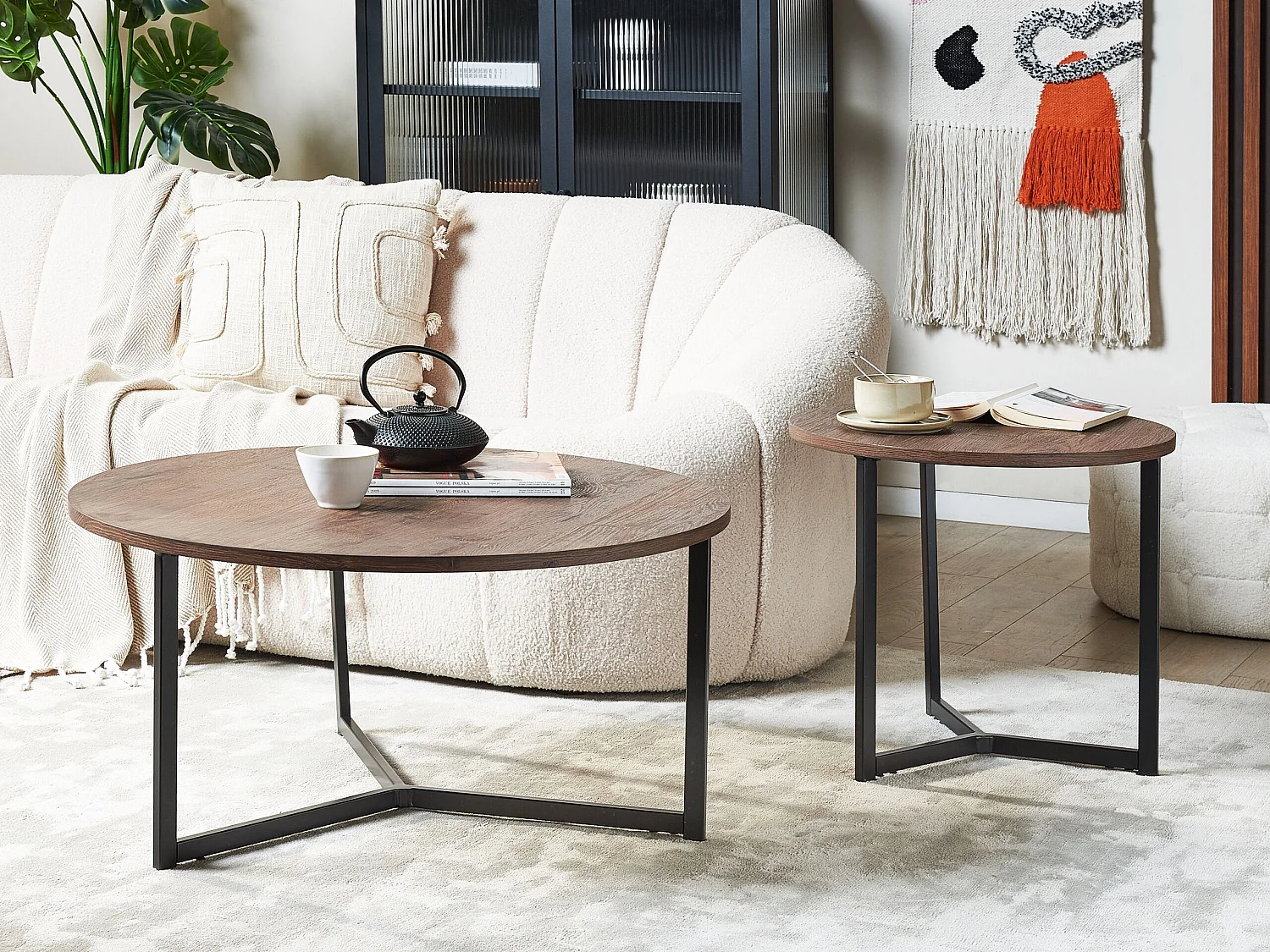 Ensemble de tables TIPPO Set de 2 Bois foncé