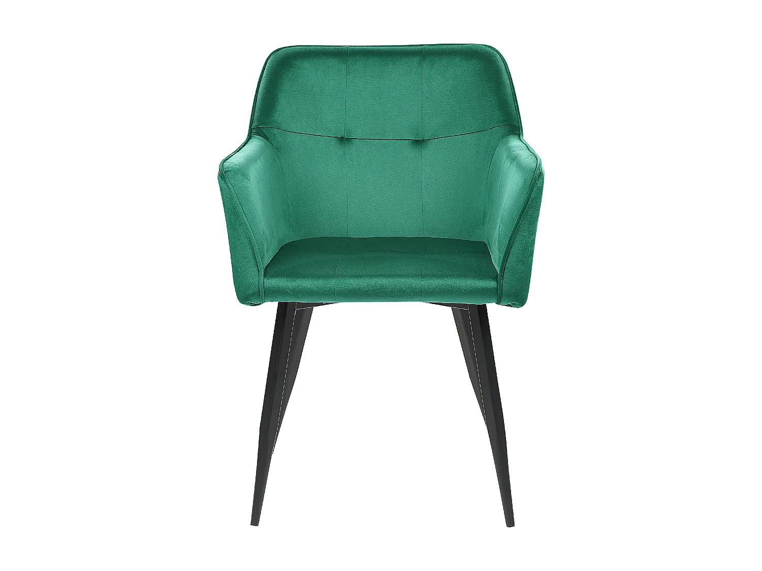 Zestaw 2 krzeseł do jadalni JASMIN Welur Szmaragdowy