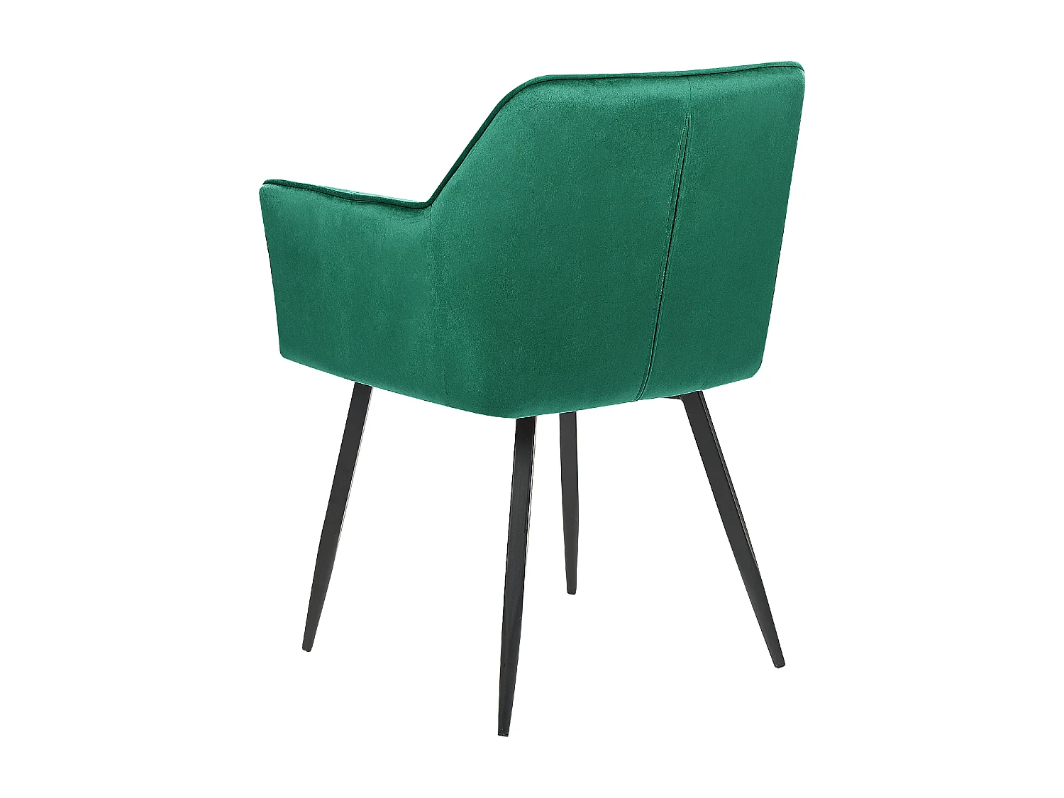 Lot de 2 chaises de salle à manger JASMIN Velours Vert émeraude