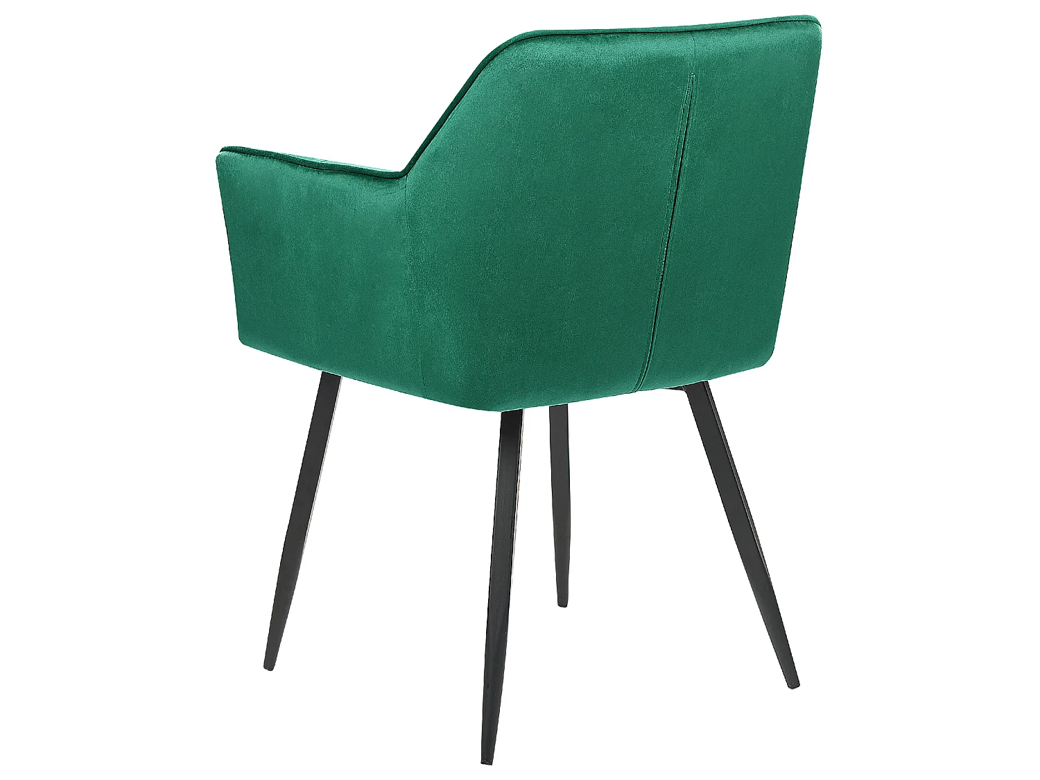 Lot de 2 chaises de salle à manger JASMIN Velours Vert émeraude