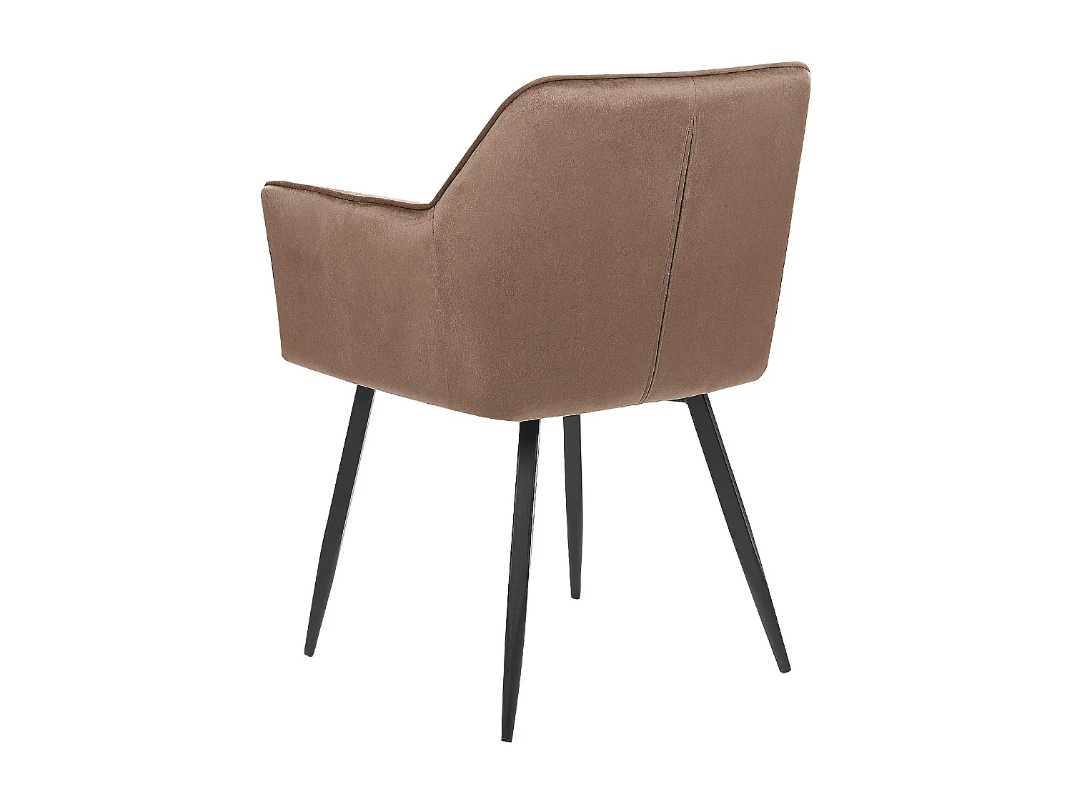 Lot de 2 chaises de salle à manger JASMIN Velours Marron