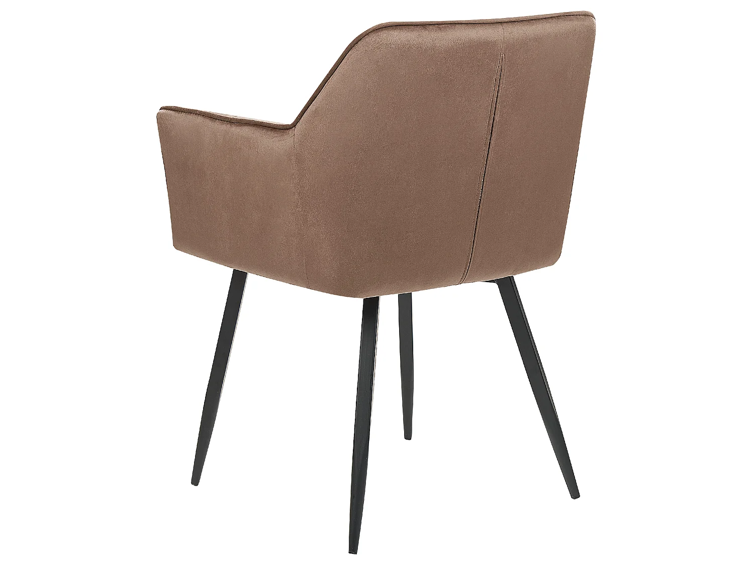 Esszimmerstuhl 2er Set JASMIN Samtstoff Braun
