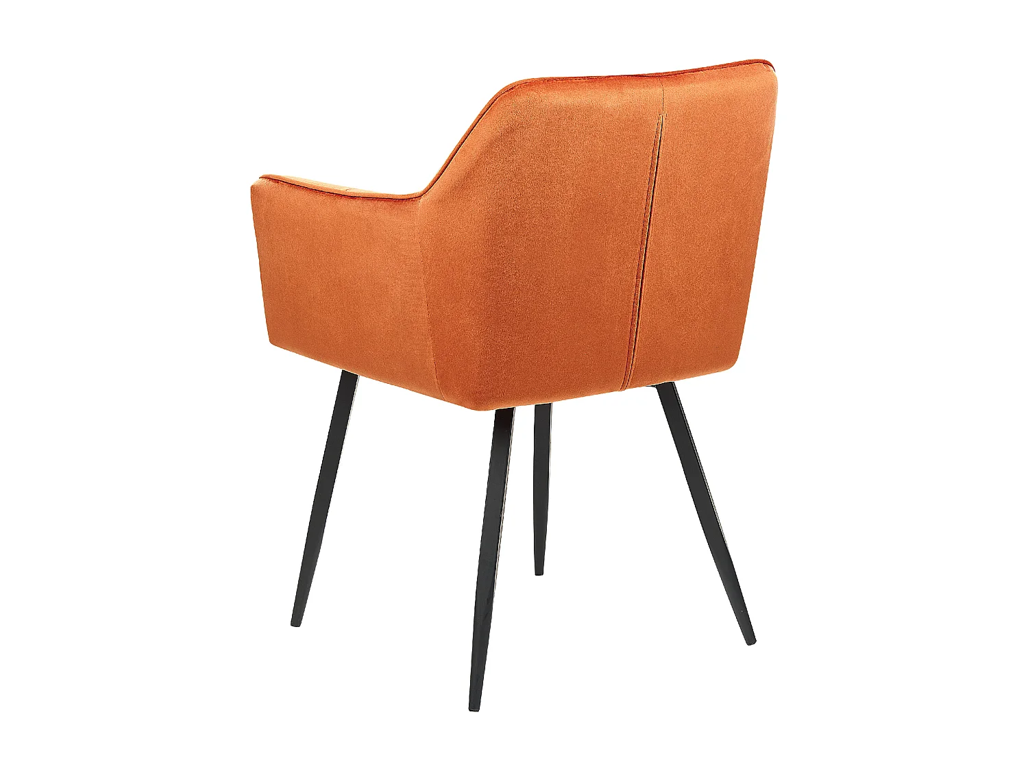 Lot de 2 chaises de salle à manger JASMIN Velours Orange