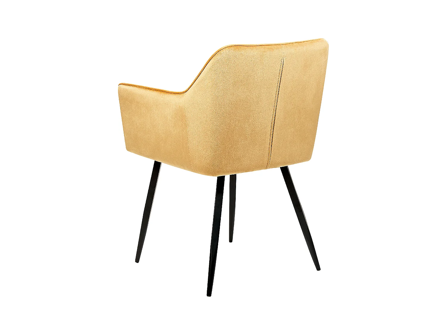 Lot de 2 chaises de salle à manger JASMIN Velours Moutarde